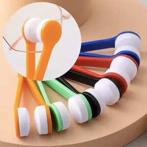 Kit per la Pulizia Degli Occhiali da Sole con Spazzola in Microfibra