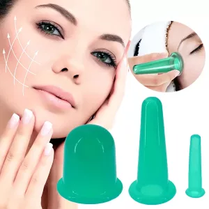 Set di Ventose in Silicone per Massaggio a Vuoto con Coppettazione