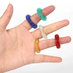 Anelli per Massaggio Sensoriale delle Dita con Digitopressione a Spillo