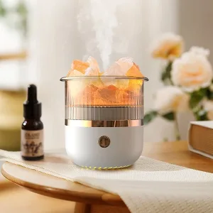 umidificatore, diffusore di oli essenziali, diffusore di aromi, umidificatore d'aria, umidificatore di sale, umidificatore USB, umidificatore di cristalli, diffusore di sale, diffusore di olio per aromaterapia