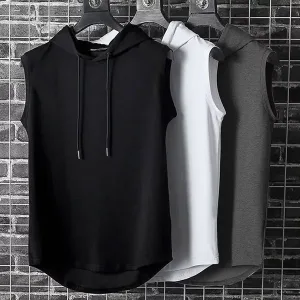 maglia senza maniche, felpa senza maniche con cappuccio, maglia da palestra, maglia da allenamento, maglia sportiva, maglia con cappuccio, maglia da fitness