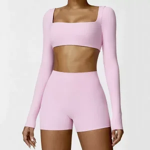 camicia a maniche lunghe, top a maniche lunghe, top da yoga, top sportivo, camicia sportiva