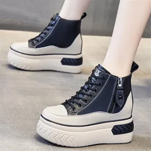 stivali con plateau, stivali in pelle, stivali in vera pelle, scarpe da donna