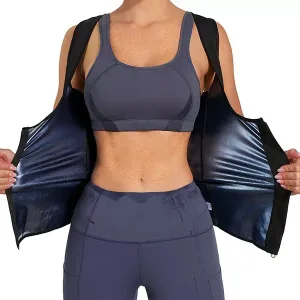 gilet sudore donna, shapewear donna, gilet dimagrante donna