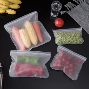 sacchetto per la conservazione degli alimenti, sacchetto per alimenti con zip, sacchetti ziplock riutilizzabili, sacchetto per la conservazione degli alimenti in silicone