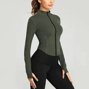 top a maniche lunghe, top da allenamento, top da palestra a maniche lunghe, top da yoga, top con zip, maglietta da palestra, maglietta da allenamento
