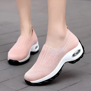 Sneakers ortopediche slip-on in rete da donna