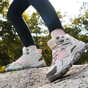 Scarpe da trekking per donne, stivali sneaker antiscivolo