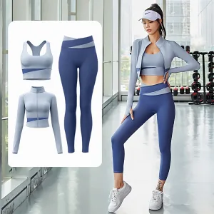 Set da allenamento 3 pezzi Abbigliamento sportivo da donna