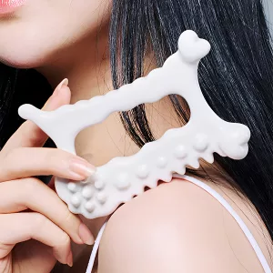 Raschietto per la pelle in ceramica - Strumento di massaggio Gua Sha