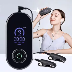 Dispositivo di Assistenza al Sonno con Clip Auricolari a Microcorrente