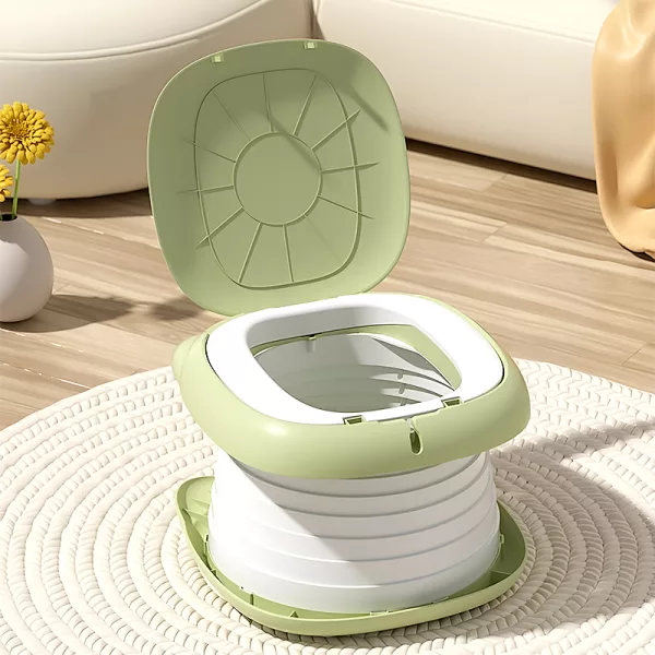 portable potty, potty, travel potty, collapsible potty, foldable potty