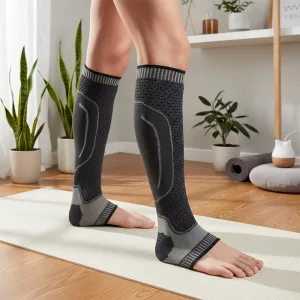 Fascia compressiva per polpaccio e caviglia per sport