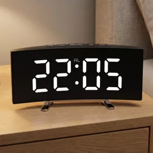 Sveglia digitale LED con display della temperatura e luce notturna