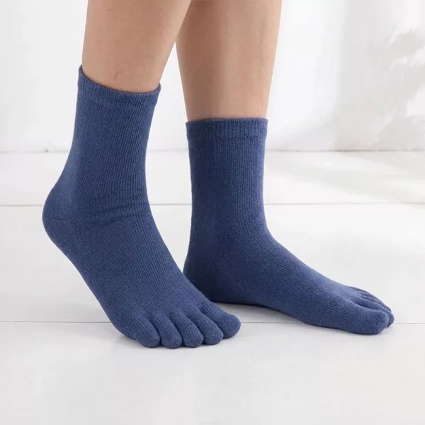 five-toe crew socks