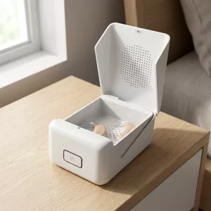 hearing aid dehumidifier, hearing aid drying box