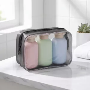 Set dispenser da viaggio con borsa, 3 pezzi