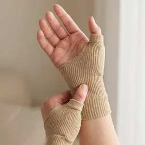 1 paio di guanti compressivi in silicone per supporto del polso e artrite