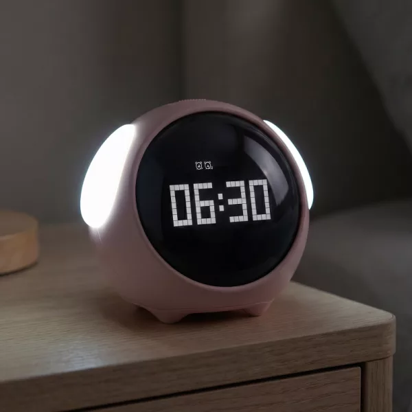 compact alarm clock, alarm clock with temperature
