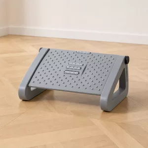 under desk footrest, ergonomic foot stool, massaging footrest, office foot rest, adjustable under desk foot rest