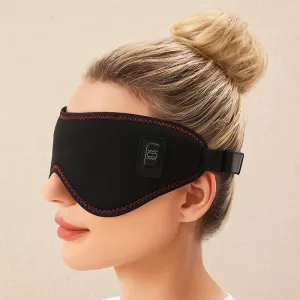 vibrating eye massager, hot compress for eyes, heated eye mask, eye massager mask