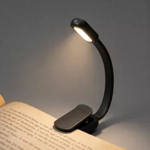 clip-on reading lamp, clip on reading light, rechargeable clip on reading light