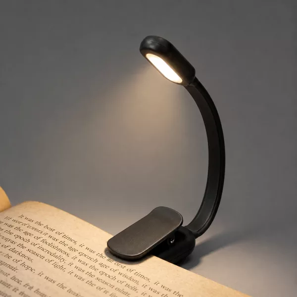 clip-on reading lamp, clip on reading light, rechargeable clip on reading light
