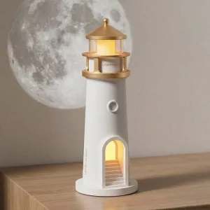 led night light, lighthouse lamp, modern table lamp, modern bedside lamp, motion sensor night light