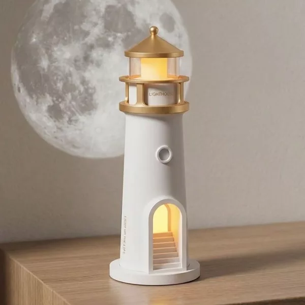 led night light, lighthouse lamp, modern table lamp, modern bedside lamp, motion sensor night light