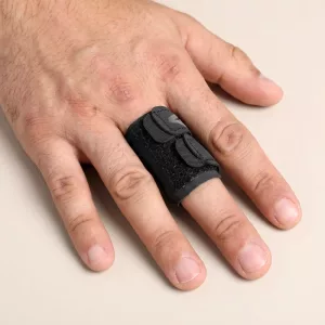 Fascia di supporto regolabile per dito, protettore articolare traspirante