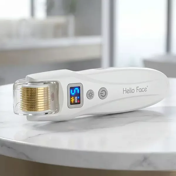 microneedling, derma roller, hair regrowth, microneedling roller, hair growth tool, led light therapy