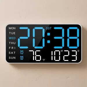 large digital clock, large digital wall clock, led wall clock