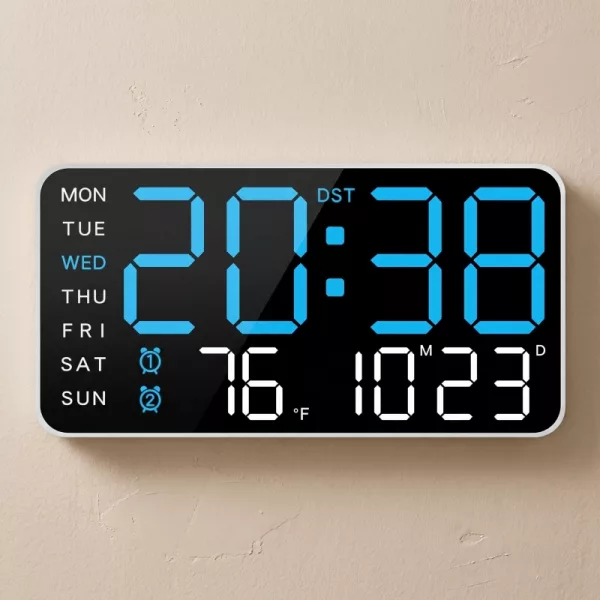 large digital clock, large digital wall clock, led wall clock