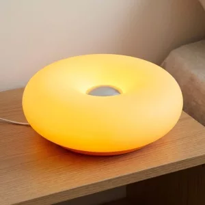 donut night light, bedside lamp, night light, touch lamp, nightstand lamp, small table lamp