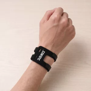 Fascia compressiva ergonomica in nylon per supporto del polso