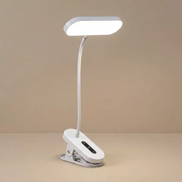 clip-on desk lamp, clamp desk lamp, clip on bed light, clip on led light