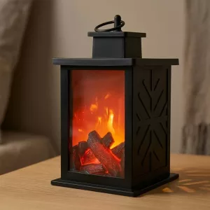 led flame fireplace