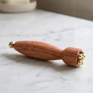 Strumento Gua Sha meridiano in legno per massaggio occhi
