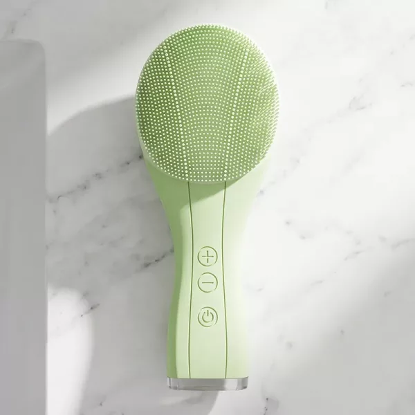 silicone cleansing brush, deep pore cleaning, silicone face scrubber, silicone face brush, silicone facial cleansing brush