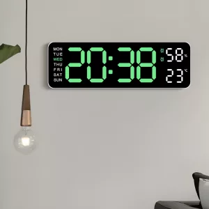 wall clock, digital wall clock, led wall clock, smart wall clock