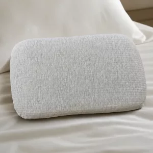 Cuscino ergonomico in lattice per supporto del collo con federa in cotone