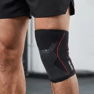 Ginocchiera compressiva antiscivolo di supporto per lo sport