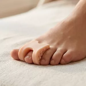 Separatore per dita in morbido silicone indossabile correttore per alluce valgo
