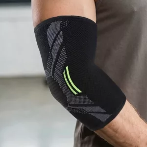 Fascia di supporto elastica antiscivolo in nylon con compressione per il gomito