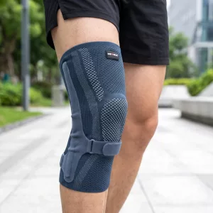 Ginocchiera a compressione con stabilizzatori rotulei