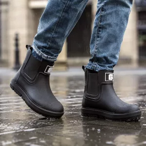 Eleganti stivaletti da pioggia impermeabili antiscivolo slip-on