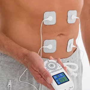 Stimolatore muscolare elettrico EMS e massaggiatore per il corpo TENS
