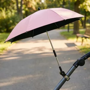 stroller umbrella, folding umbrella, sun protection umbrella, stroller sun shade, pram umbrella, stroller parasol