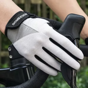Guanti da ciclismo traspiranti antiscivolo ammortizzanti con dita touchscreen